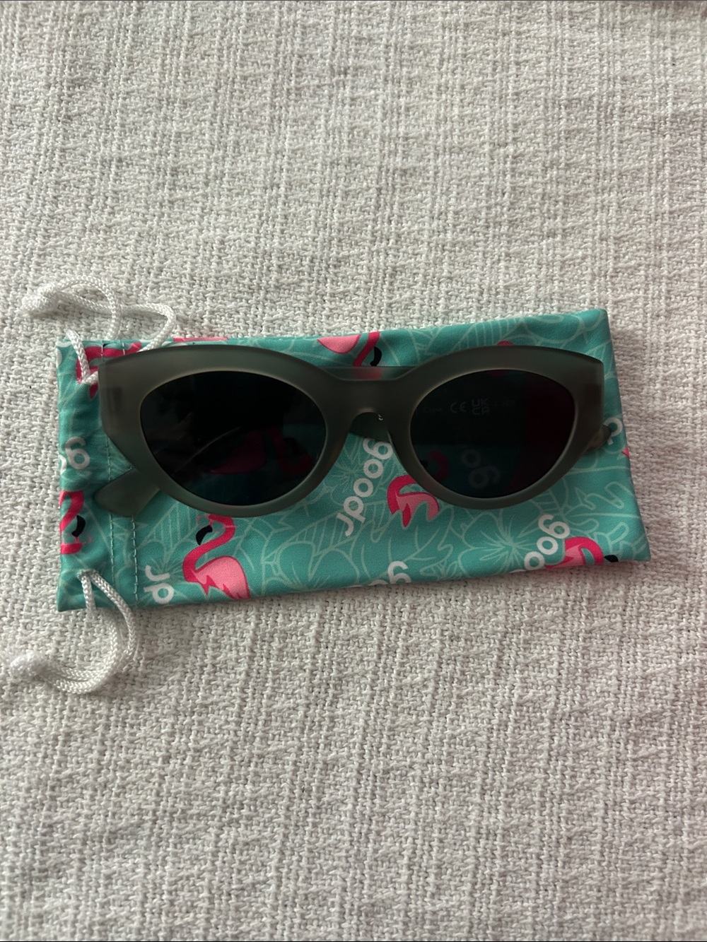goodr Matte Grey Cat-Eye Sunglasses for Women